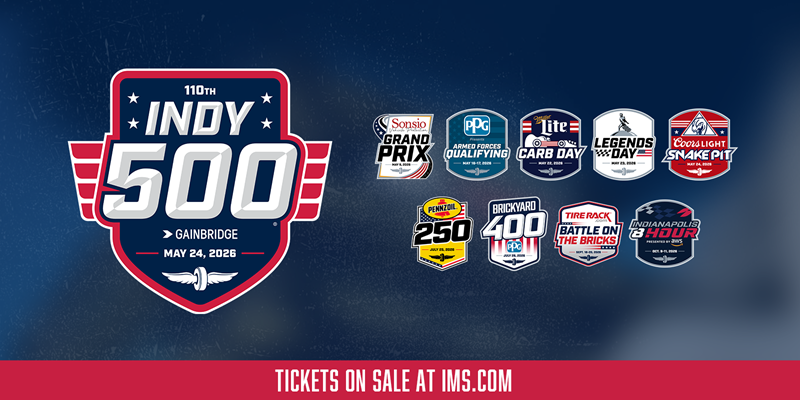 2026 IMS Event Tickets On Sale Now at IMS.com, Ticket Office