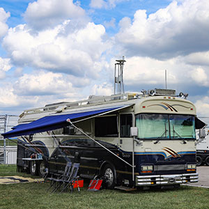 A camper at IMS
